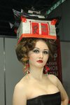 Фантазийная прическа с использованием пастижерных изделий